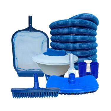 Imagem de Produtos Para Piscina Kit Limpeza Fibra Vinil Alvenaria