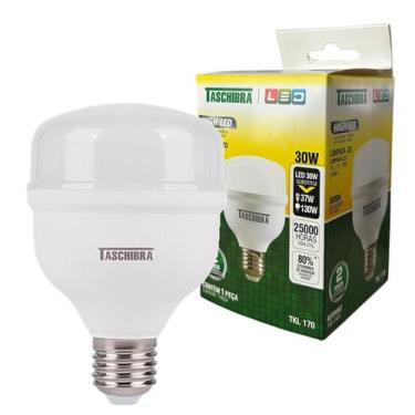 Imagem de Lampada Led Bulbo 30w Luz Quente 3000k Amarela Alta Potencia - TASCHIB