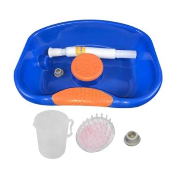 Imagem de Newmind Lavatório de xampu Easy Bed com mangueira, conveniente – com escova
