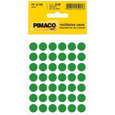 Imagem de Etiqueta Adesiva Tp12 Verde Pimaco