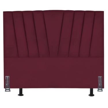 Imagem de Cabeceira Cama Box Queen 160 cm Safira em Suede Com Frame - Online Con