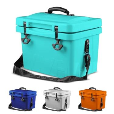 Imagem de Cubix Outdoors Caixa de gelo portátil portátil Viva 14QT | todos os dias, praia, esportes, reuniões, mercearias/mercado (turquesa)