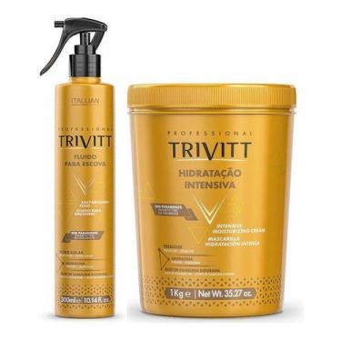 Imagem de Trivitt Máscara Hidratação Intensiva Nº3 1kg + Fluido Escova - Itallia