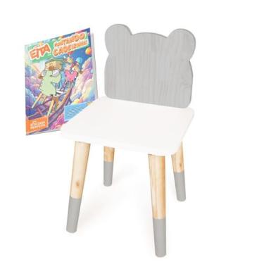 Imagem de Kit Educativo Cadeira Infantil de Madeira Urso - Eita Casa Perfeita, C