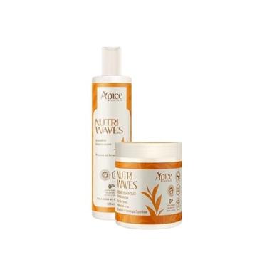 Imagem de KIT APICE NUTRI WAVES SHAMPOO 300ML E CREME DE PENTEAR 500G