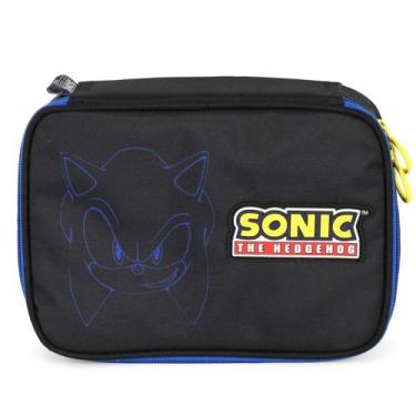 Imagem de Estojo Escolar Sonic 100 Pens Box Infantil Luxcel Ref 49854