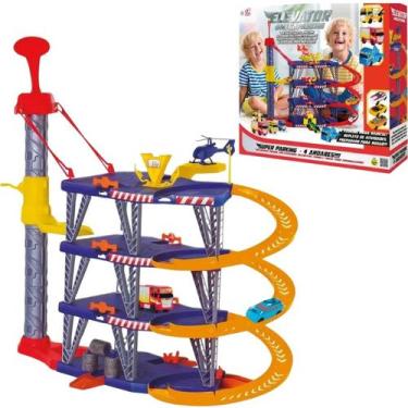 Imagem de Elevator Mega Parking Brinquedo de Pista Radical com Helicóptero Samba