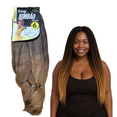 Imagem de Kit 2 Super King Jumbo Organico Alongamento Entrelace Mega Hair - Bree