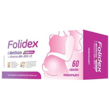 Imagem de Folidex (Metilfolato + Vitaminas E, B6 e B12) 60 cápsulas - Maxinutri