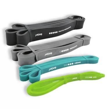Imagem de Kit Elásticos Extensores / Super Bands Move - 4 Intensidades