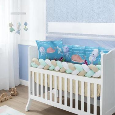 Imagem de Kit Berço Baby Dream 10 Peças Super Aconchegante e Charmoso SUBLIMADO 