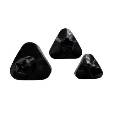 Imagem de Modelador de Esfiha 3 Tamanhos e Biscoitos 3 Formatos - Pratika, preto