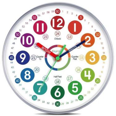Imagem de Relógio de aprendizagem Roymnie Learning to Tell Time para crianças de