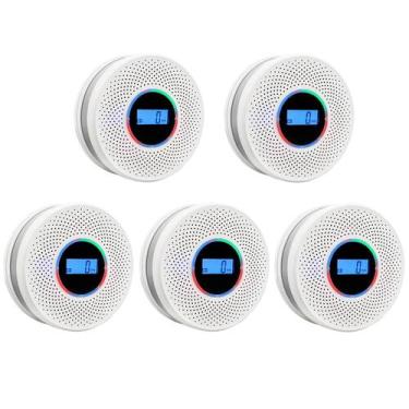 Imagem de Detector de fumaça e CO Coreel com display digital operado por bateria