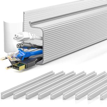 Imagem de Organizador de Cables Autoadhesivo Yecaye de 15.7 pulgadas, Gris