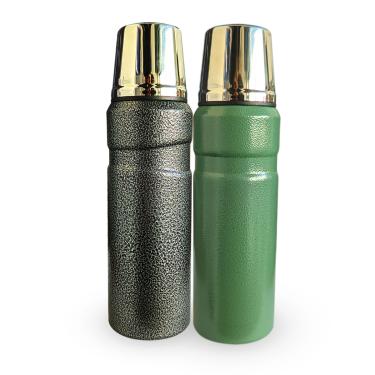 Imagem de Garrafa Térmica Aço Inoxidável Parede Dupla Modelo Safari Esporte 500ML Conserva Quente e Frio