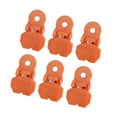 Imagem de IEUDNS 6x Abridor de latas manual para bebidas, protetor de latas, tampa portátil, leve, completa, abridor de abas fácil para, Laranja