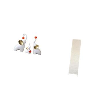 Imagem de Fenteer Esculturas de Elefantes, Estátuas de Animais, Artesanato, Decorações de Mesa, Figuras de Família para Mesa, Sala de Estar, Quarto, Abajur de Papel, de