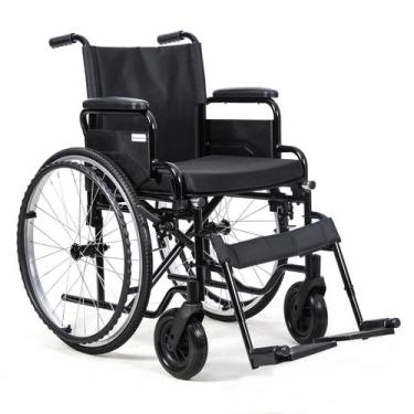 Imagem de Cadeira De Rodas Pro9001 40cm Em Aco Ate 120kg Procirurgica Preta