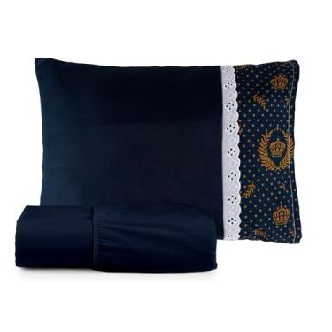 Imagem de Jogo de Lençol Mini Berço, (Coroa Marinho)