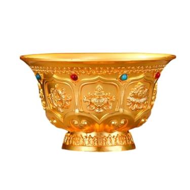Imagem de Fenteer Tigela de oferenda de água budista tibetana, copo alar budista, recipiente para decoração de casa, decoração de festa, tigela de oração com água, Style a