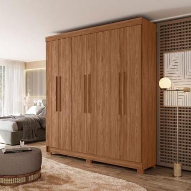 Imagem de Guarda-roupa 06 Portas 2 Gavetas Mdp Toledo - Santos Andirá