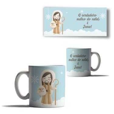 Imagem de Caneca Porcelana Natal Jesus Cristo Motivo Natal Menino 5 - Enjoy Shop
