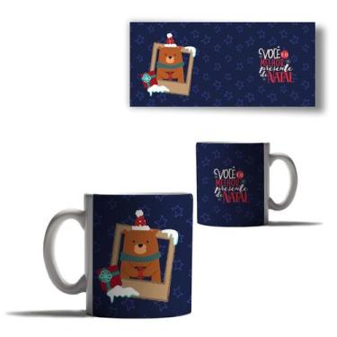 Imagem de Caneca Porcelana Feliz Natal Ursinho Natal Mensagem Amor 2 - Enjoy Sho
