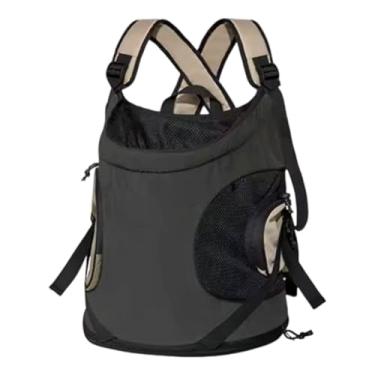 Imagem de Bothyi Mochila para Transporte de Animais de Estimação, Bolsa Respirável E Inovadora para Levar Seus Pertences em Viagens E Caminhadas. Alça de Ombro Ajustáv, preto