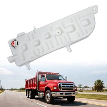 Imagem de ORIVIN F81Z-8A080-AA Tanque de Reservatório de Refrigeração de Transbordamento do Radiador Adequado para Caminhão Ford F650 F750 2000-2003 para Ford F12000 F14000 F16000 1998-2005, Garrafa de Expansão