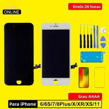 Imagem de Tela LCD Com Digitalizador E Touch 3D Para iPhone 6, 6S, 7, 8 Plus, X,