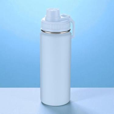 Imagem de Garrafa Térmica Aço Inox 570ml – Mantém Bebidas Quentes e Frias por Horas, Tampa Vedante e Alça Portátil