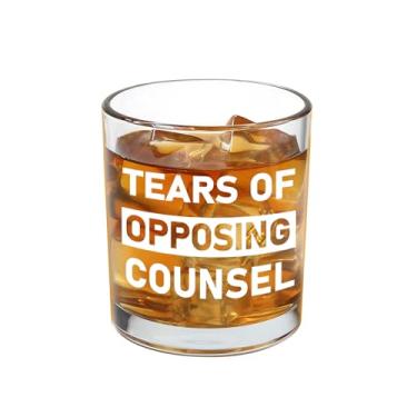 Imagem de Jogskeor Presentes de advogado para homens, copo de uísque Tears of Opposing Counsel 283 g, presentes de Natal de elefante branco para advogados, colegas de trabalho, amigos, advogados