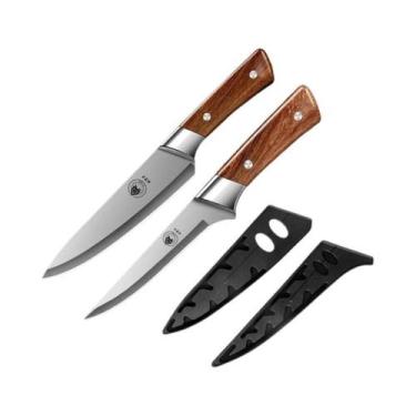 Imagem de Conjunto De Facas De Cozinha Profissional: Cutelo De Açougueiro, Faca 