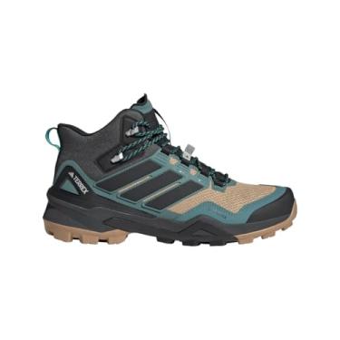 Imagem de adidas Tênis de caminhada masculino Terrex Skychaser Gore-tex de cano médio, Cartão/preto/azul-petróleo pré-amado, 45