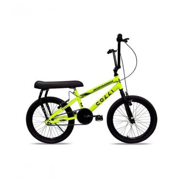 Imagem de Bicicleta Colli Montadinha Aro 20 Selim Mobik Bagageiro Cor Amarelo Neon Tamanho Do Quadro 12 Amarelo