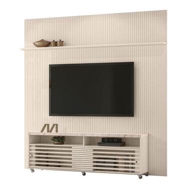 Imagem de Combo Painel De Tv 60 Polegadas + Rack Frizz New Prestige - 7 Decor Calacata E Off White