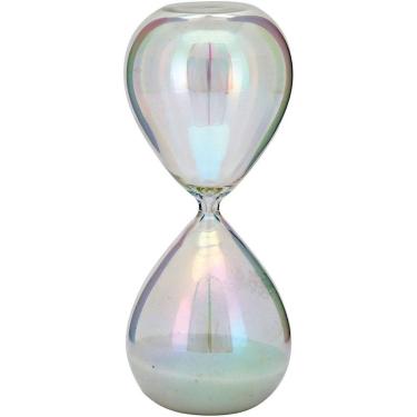 Imagem de Ampulheta 19X8X8Cm Vidro Furta-Cor Areia Branca