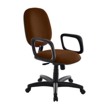Imagem de Cadeira Diretor Para Escritório Com Braços Linha Uno Marrom