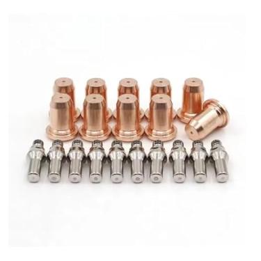 Imagem de IPT-60 PT-60 PTM60 PTM-60 IPT-40 PT60 PT40 Cortador de Plasma 52582 Eletrodo 51313 Bocal 1,1 mm / 1,0 mm 40A-60A QIANGHAN (200 peças, 1,0 mm)