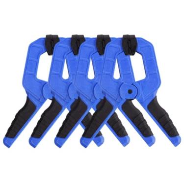 Imagem de MotiveTech Conjunto de 4 Grampos de Mola para Marcenaria com Cabo Ergonômico, Ferramenta de Fixação para Carpinteiro, Ideal para Reformas Domésticas e Estúdio, 11.5 Cm X 10 Cm