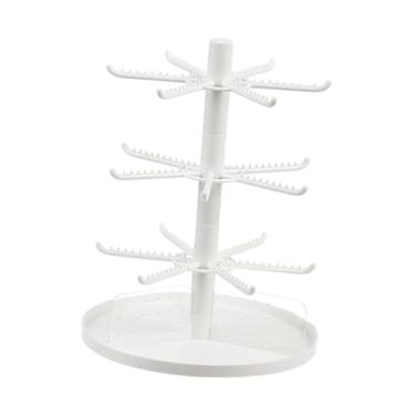 Imagem de Vaveren Suporte para Exibição de Joias, Árvore Suspensa Multifuncional com Bandeja para Chaves e Anéis, Expositor de Balcão, 3 Níveis