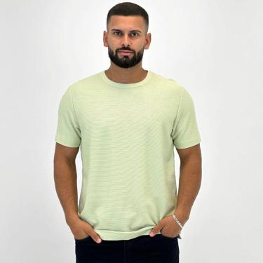 Imagem de Camiseta Hering Canelada Manga Curta Masculina-Masculino