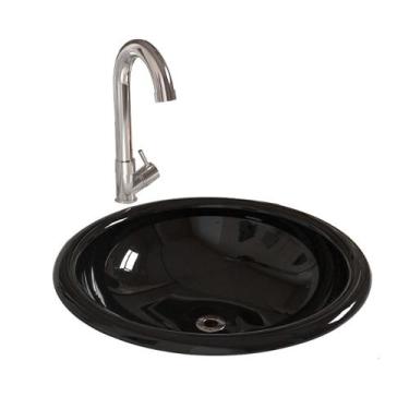 Imagem de Kit Cuba Sobrepor Lume com Válvula ABS e Torneira DL04 - Loja DoceLar