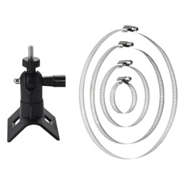 Imagem de Pegciuho Suporte de Montagem para Câmera, Tubo, Braçadeira de Montagem, Fácil Instalação, Ajustável, Profissional, Peça de Reposição, aço Inoxidáve, Preto