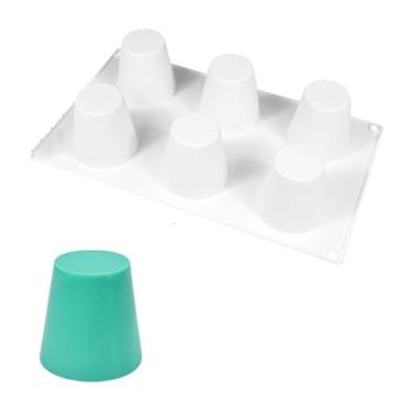 Imagem de mostsom Molde de bolo de mousse em forma de copo cilíndrico para fazer muffin de chocolate molde de vidro de shot de gelo ferramenta de cozimento de cozinha (B_ copo grande)