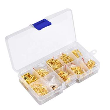 Imagem de Kit de fabricação de joias de 1025 peças com ganchos de brinco, fechos de lagosta, anéis de salto abertos, olhais de parafuso, extremidades de crimpagem para brincos, colar e pulseira