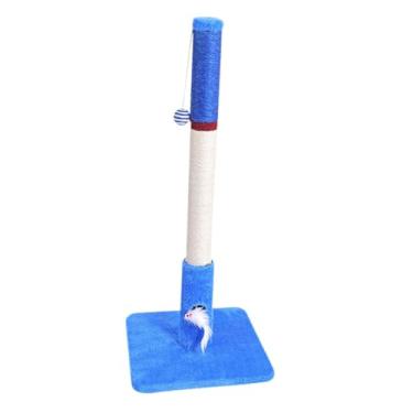 Imagem de Fenteer Arranhador para Gatos, Brinquedo Arranhador para Gatos, ao Desgaste, Proteção para Móveis, Versátil, para Afiar as Garras do Seu Pet, Blue 86 Cm H