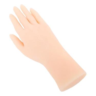 Imagem de aqxreight Modelo de Mão de Silicone Macio e Flexível Manequim Mão Feminina para Exibição de Adereços de Filme de Arte Em Unhas Direita Sem Garantir Silicone e Natureza Macia à Feito Com Recursos Realistas (Silício 2)