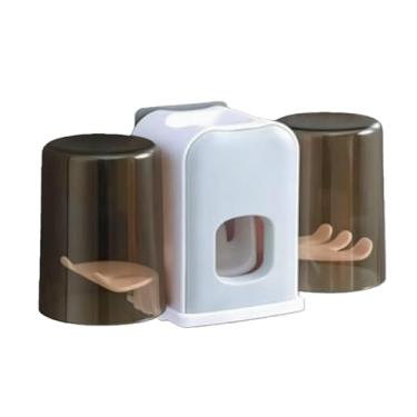 Imagem de Porta Escova Dentes Com Esterilizador Uv Aplicador Pasta de Dente Suporte Dispenser Escova Porta-Escovas de Dentes(MODELO SIMPLES)